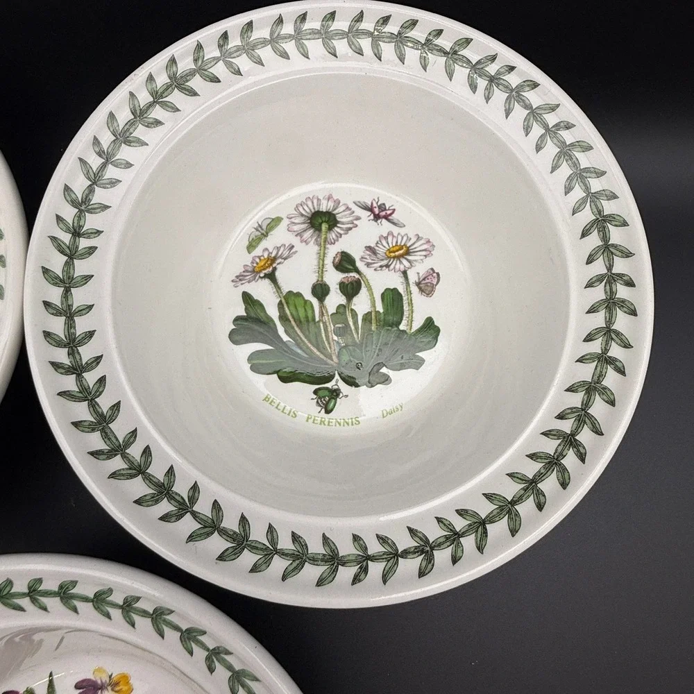 Vtg Portmeirion Botanic Garden  Bowls Set of 3 6.5